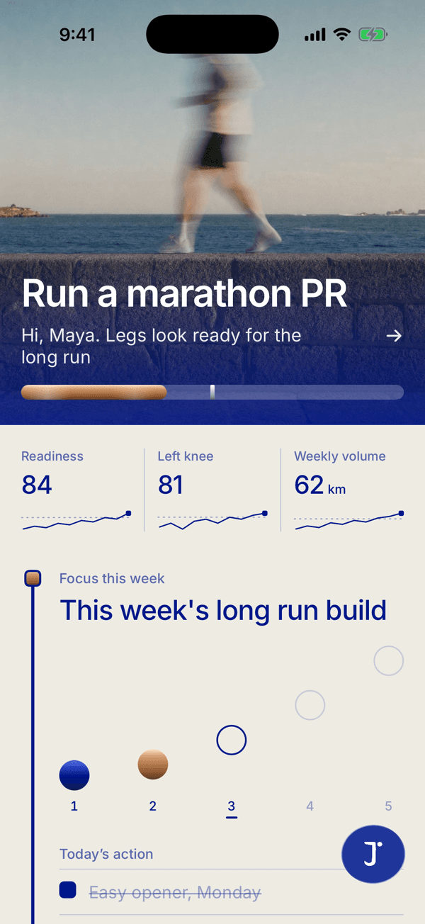 Jeani Goal tab for Marathon PR: Legs look ready for the long run